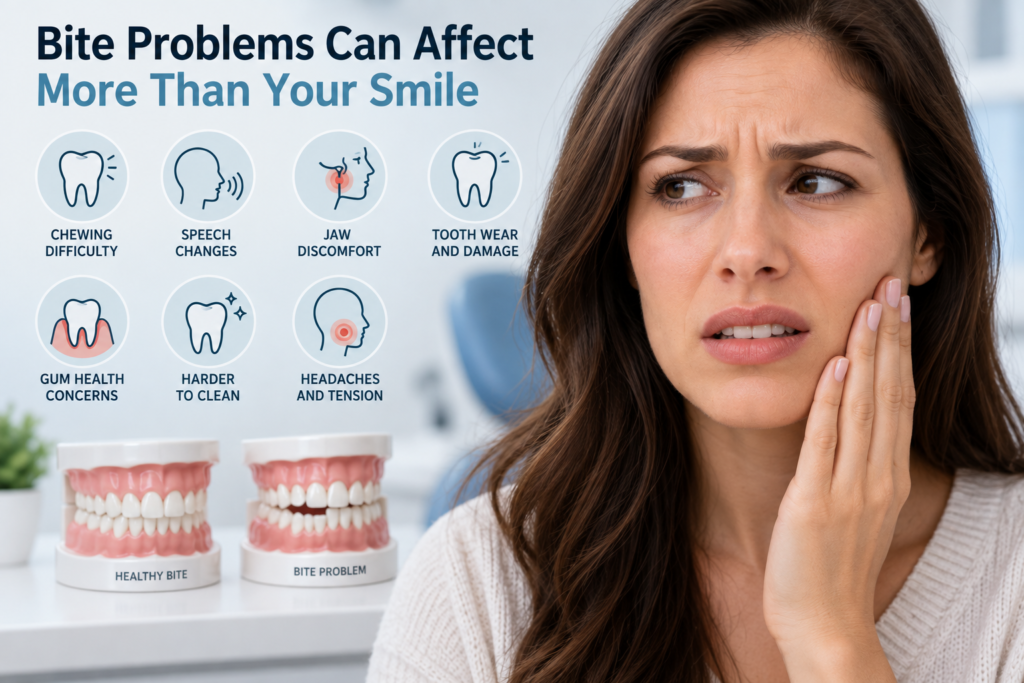 how bite problems affect mouth guide