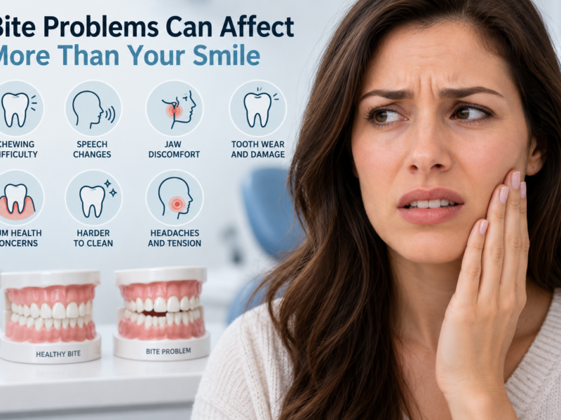 how bite problems affect mouth guide