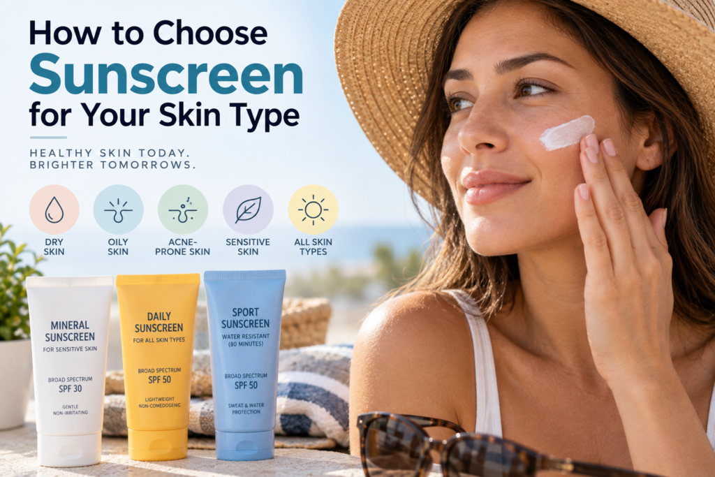 how to find the right sunscreen for your skin type guide